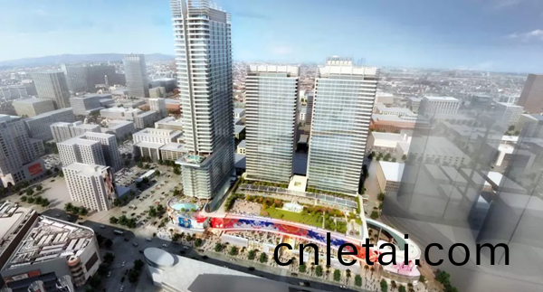 三思3500平方米(mi)戶(hu)外LED屏(ping)在(zai)美(mei)國(guo)西岸再(zai)造一箇(ge)“時(shi)